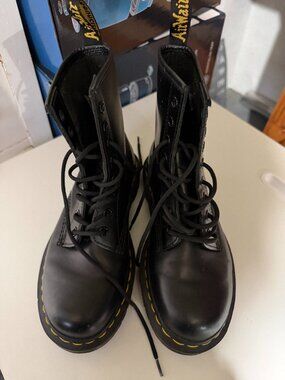 Dr. Martens chunky boots, womens size 6